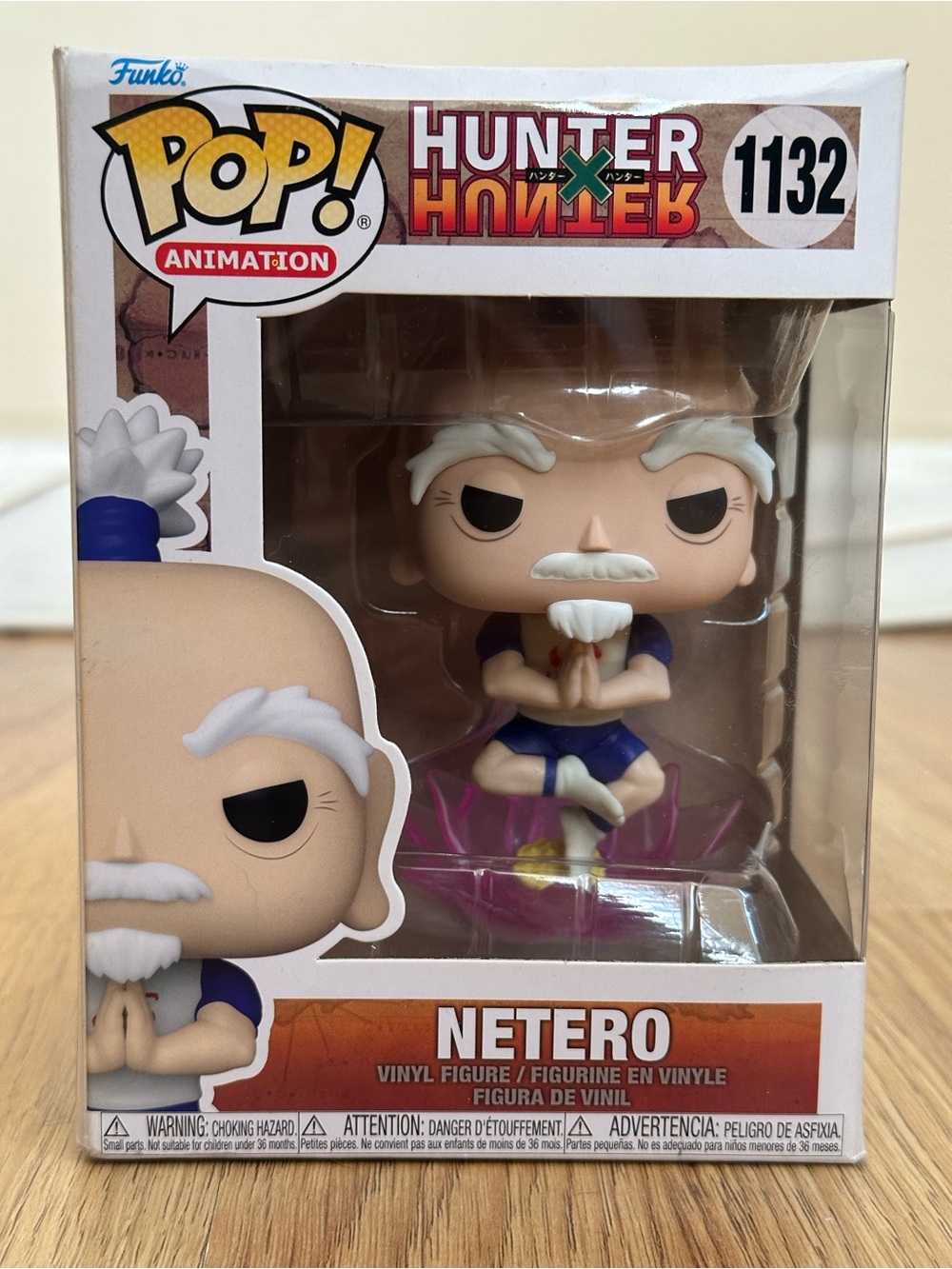Official Funko Pop! Animation Netero #1132 from Hunter x Hunter.